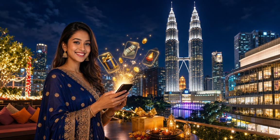 Pemain poker dalam talian menggunakan telefon mudah alih di Kuala Lumpur